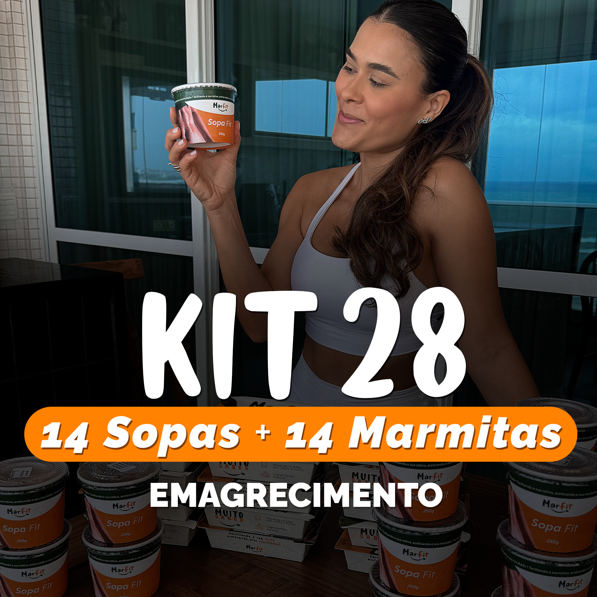 Kit Sopas e marmitas Emagrecimento 14 Dias