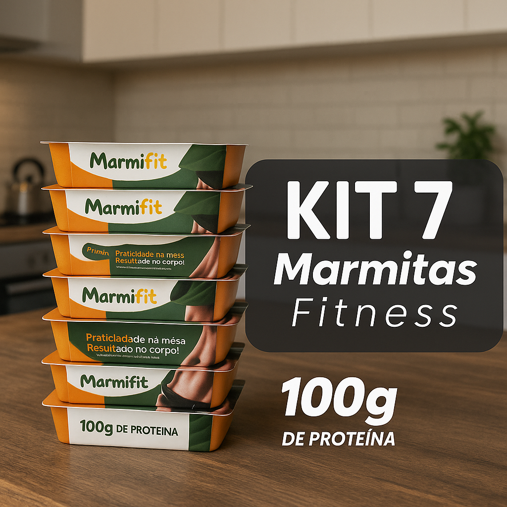 Kit Marmitas Fitness Almoço Dia a Dia 7 DIas- 350G